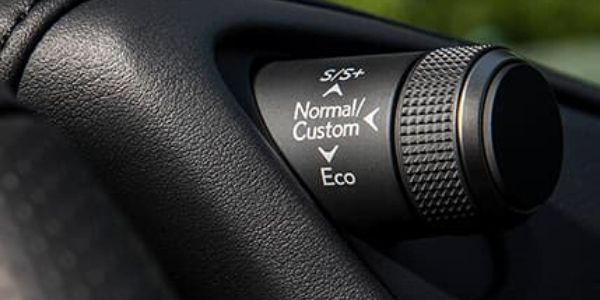 Close Up of 2020 Lexus ES Drive Mode Select Dial