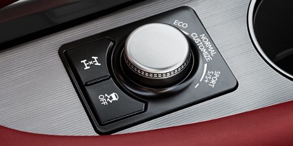 Close Up of 2020 Lexus RX Drive Mode Select Dial