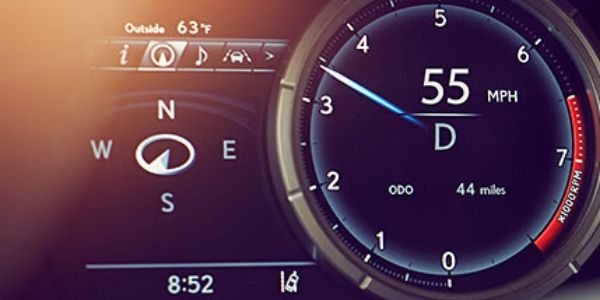 Close Up of 2020 Lexus RX F Sport Instrument Display