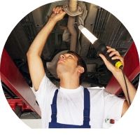 Mechanic Working Under a Car