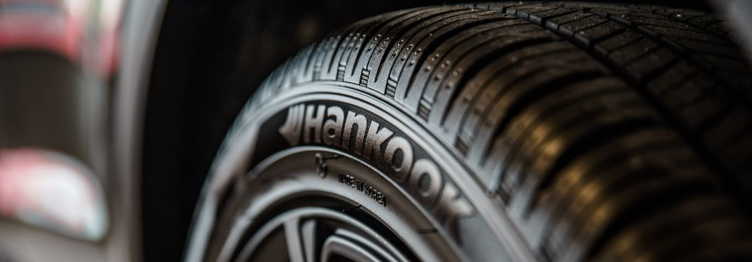 Close Up of a Hankook Tire