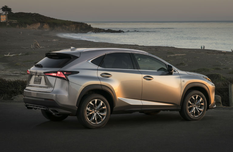 Gold 2021 Lexus NX Rear Exterior