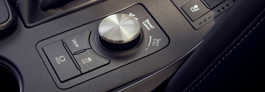 Close Up of 2021 Lexus IS Drive Mode Select Dial