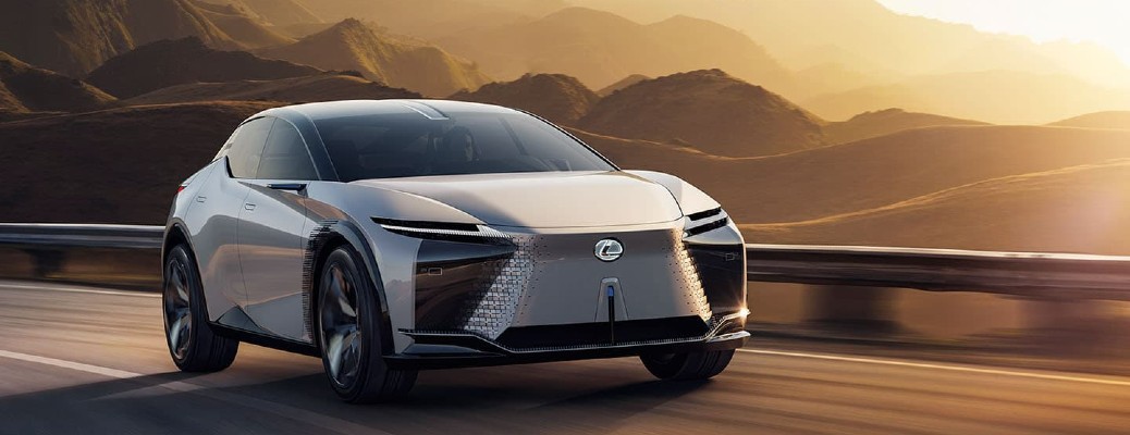 A rendering of a Lexus concept car