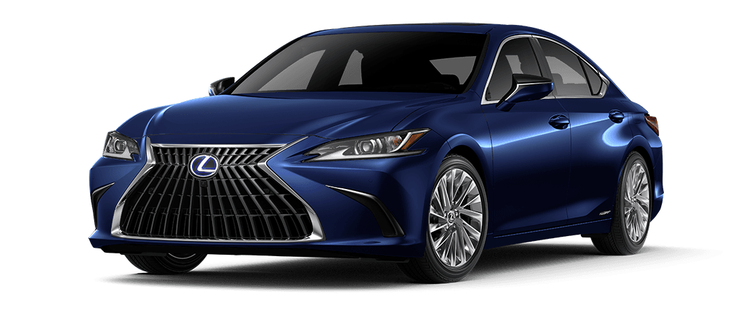 Exterior of the Lexus ES 300h Ultra Luxury shown in Nightfall Mica. | Earnhardt Lexus in Phoenix AZ