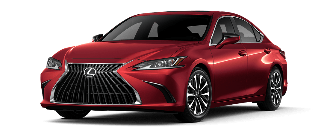 Exterior of the Lexus ES 350 shown in Matador Red Mica. | Earnhardt Lexus in Phoenix AZ