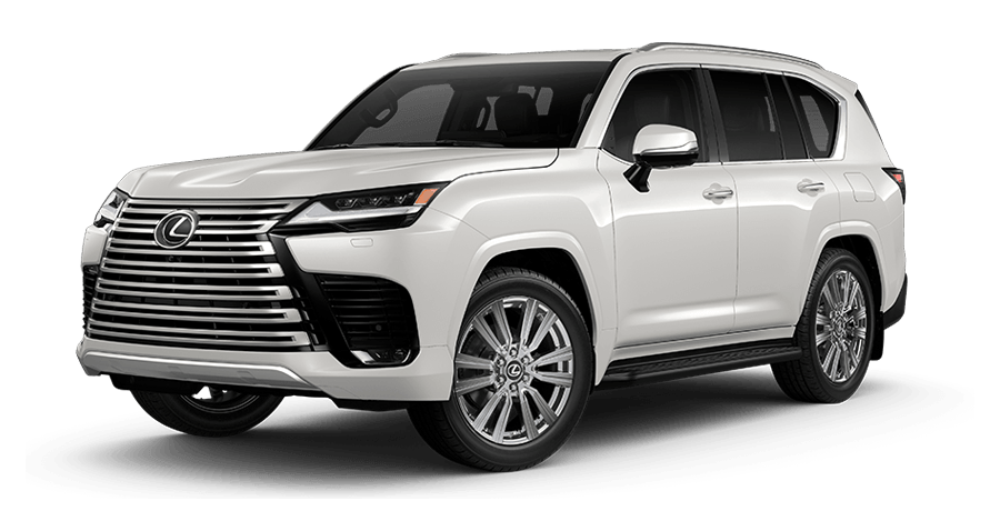 Exterior of the Lexus LX 600 Ultra Luxury shown in Eminent White Pearl | Earnhardt Lexus in Phoenix AZ