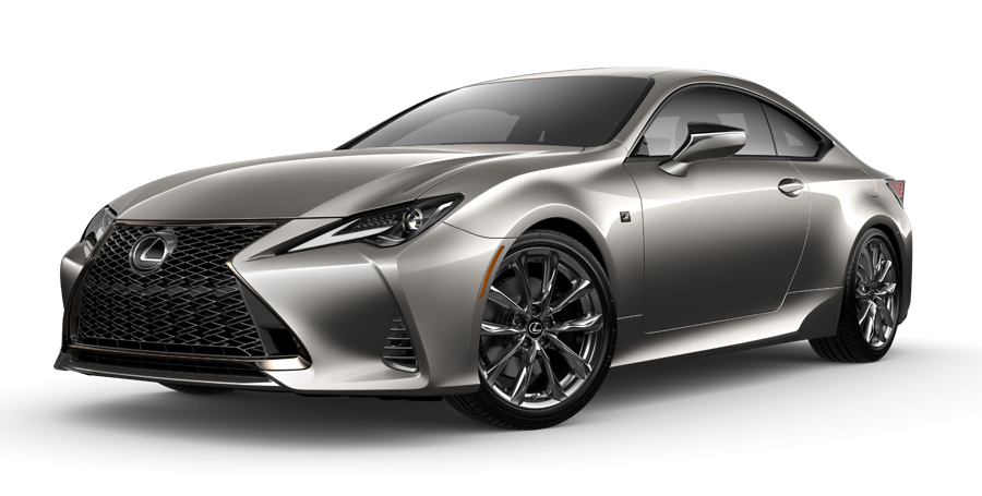 Exterior of the Lexus RC F SPORT shown in Atomic Silver. | LexusDemo1 in Derwood MD