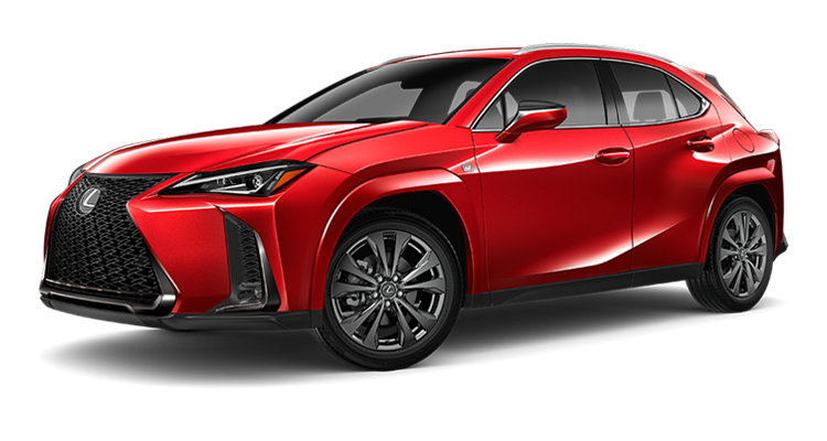 Exterior of the Lexus UX F SPORT shown in Redline. | Earnhardt Lexus in Phoenix AZ
