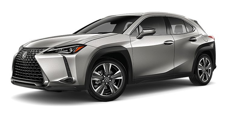 Exterior of the Lexus UX shown in Atomic Silver. | Earnhardt Lexus in Phoenix AZ