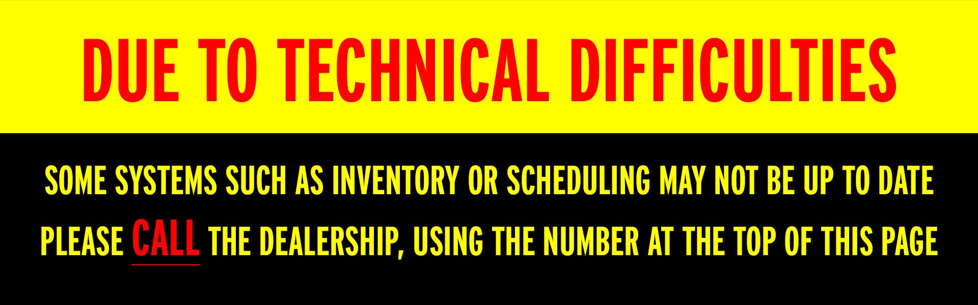 Technical Difficulties