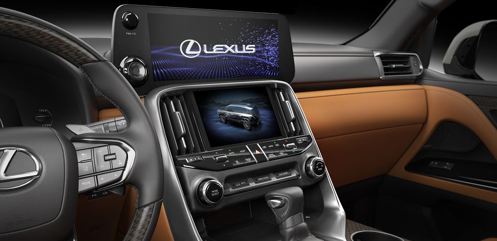 2023 Lexus LX spacious rear seats with three passengers