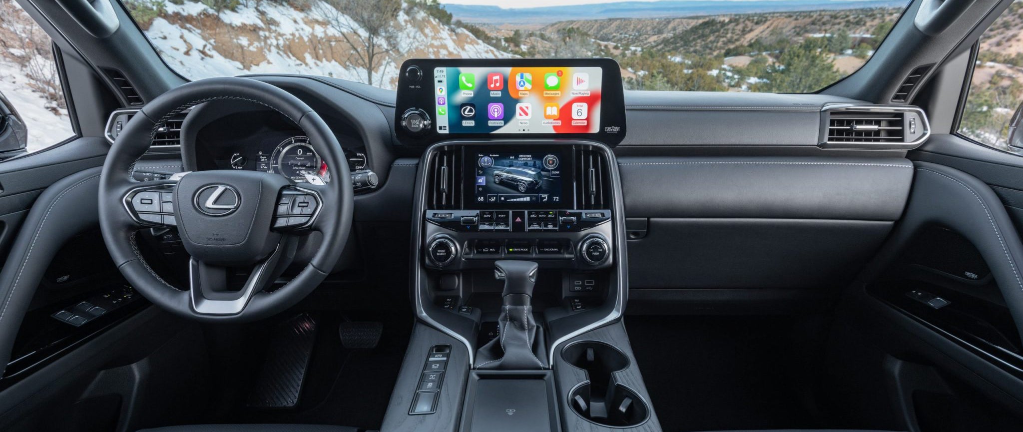 2023 Lexus LX luxurious interior dashboard with touchscreen