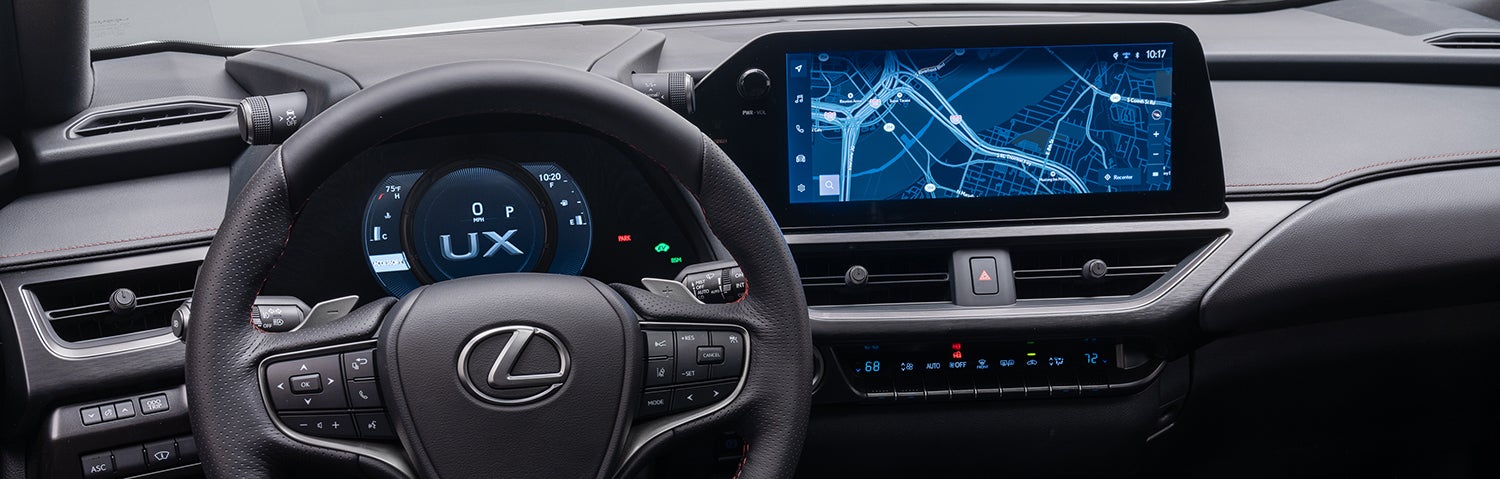 2023 Lexus UX spacious and luxurious interior with black seats