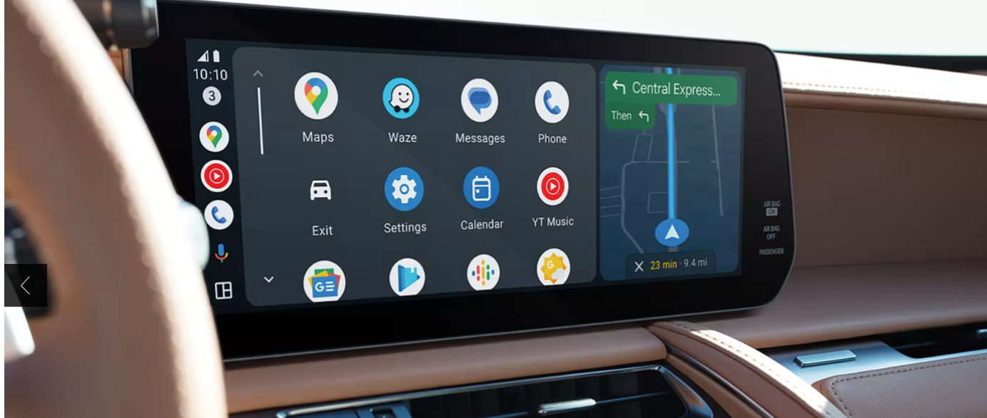 2023 Lexus LC 500 luxury interior dashboard with touchscreen
