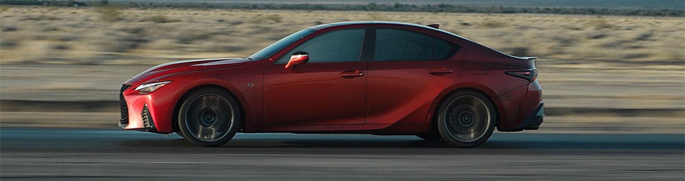 Silver Lexus IS 500 F Sport performance sedan