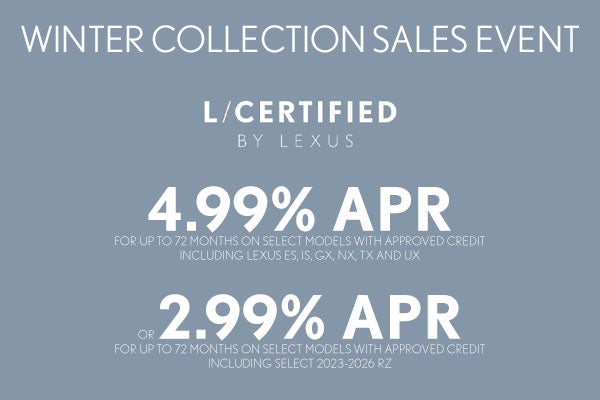 Winter Collection Sales Event at Earnhardt Lexus